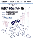 Richard Rodgers : Boys from Syracuse : Songbook : Richard Rodgers : 073999120455 : 0881880620 : 00312045
