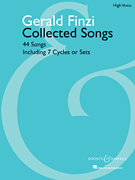 Gerald Finzi : Collected Songs : Solo : Songbook : Gerald Finzi : 884088151737 : 1423456742 : 48019456