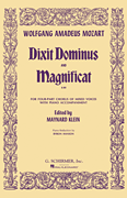 Wolfgang Amadeus Mozart : Dixit Dominus and Magnificat, K.193 : SATB : Songbook : Wolfgang Amadeus Mozart : 884088276492 : 50325290