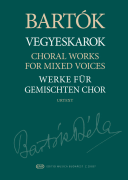 Bela Bartok : Choral Works for Mixed Voices : SATB : Songbook : Bela Bartok : 840126992687 : 1705144764 : 50603807