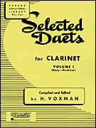 Selected Duets for clarinet - H. Voxman, published by Rubank