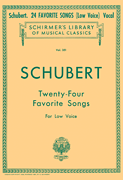 Franz Schubert : 24 Favorite Songs - Low Voice : Solo : Songbook : 073999638202 : 50254480