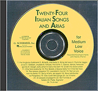 Various : 24 Italian Songs & Arias - Medium Low Voice (Accompaniment CD) : Accompaniment CD : 073999830385 : 0793581036 : 50483038