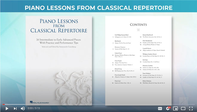 Piano Lessons from Classical Repertoire